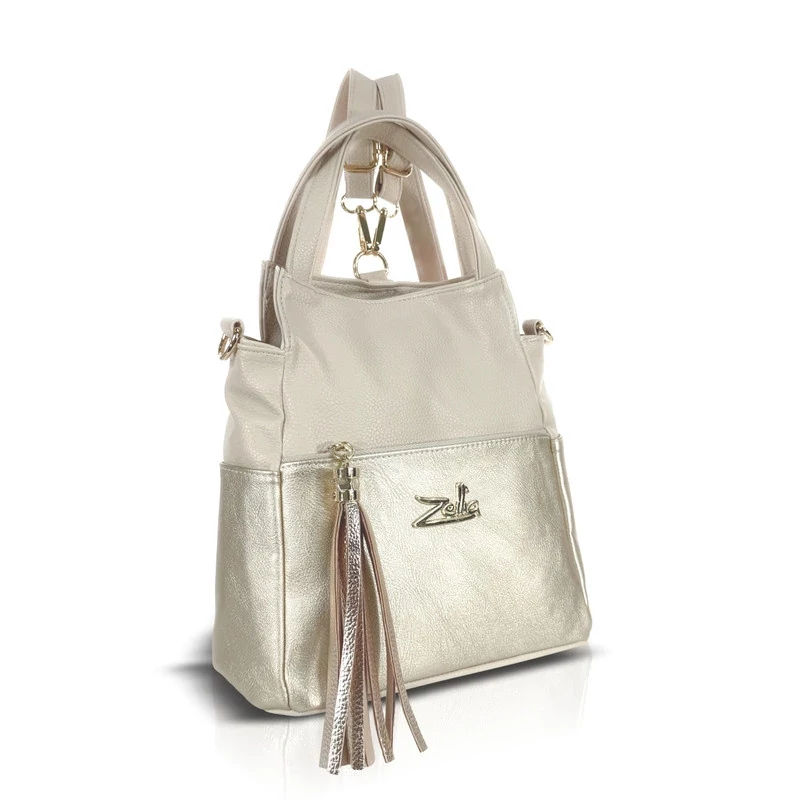 Zellia Női Hátizsák 24131 Beige-Arany - Brw -