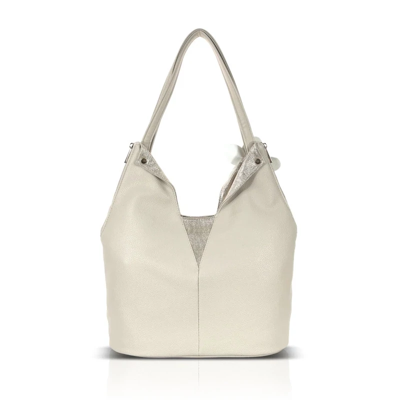 Zellia Női Válltáska Zlb406F Beige-Rosegold - Ch - Virág Dísszel -