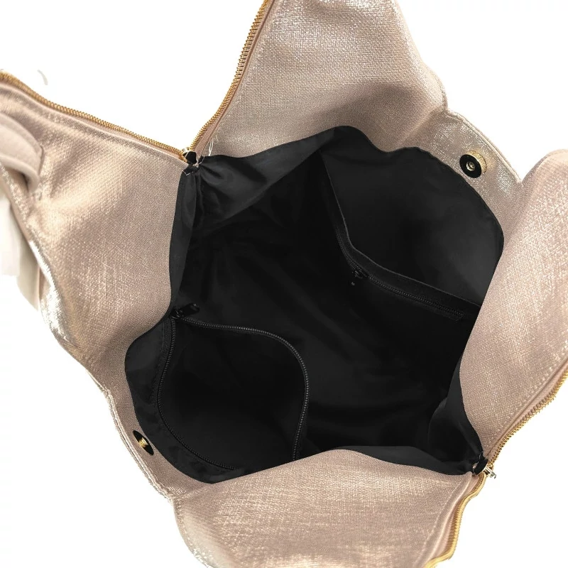 Zellia Női Válltáska Zlb406F Beige-Rosegold - Ch - Virág Dísszel -