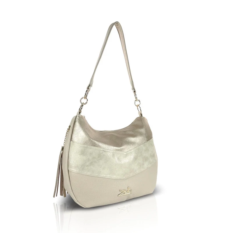 Zellia Női Válltáska 26058 Beige-Arany