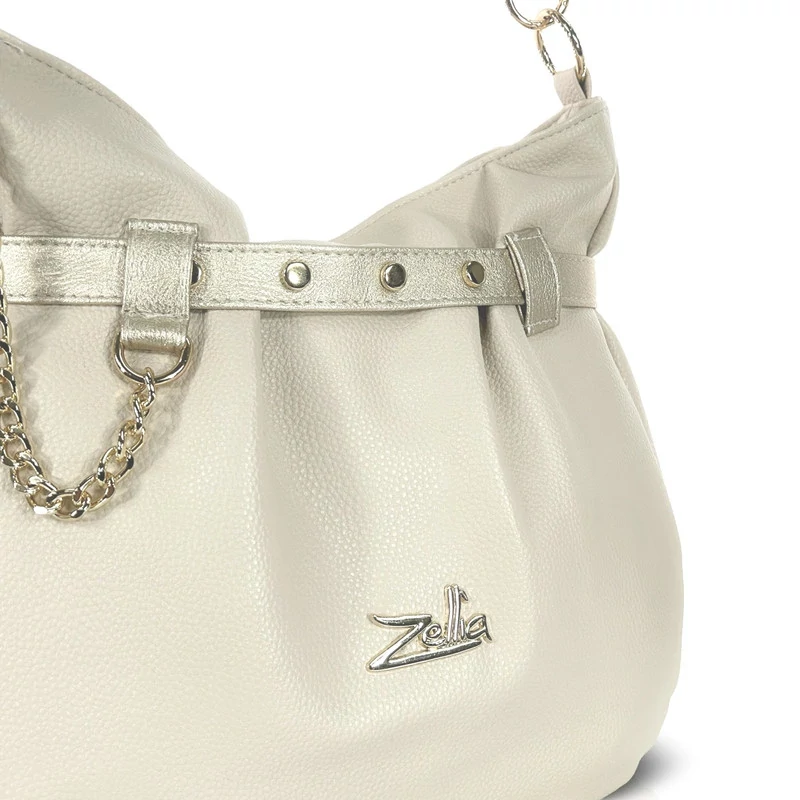 Zellia Női Válltáska 25017 Beige-Arany