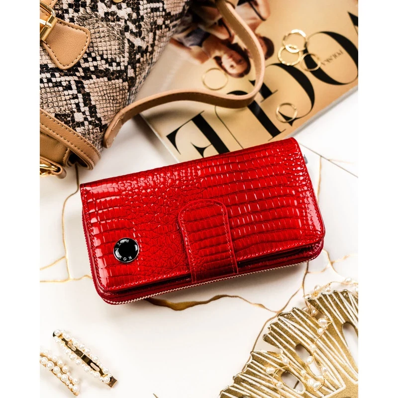 Peterson Női Bőr Pénztárca Ptn 76116-Rs-3597 Red - Piros