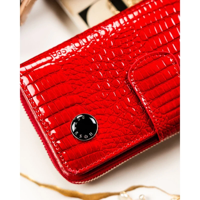 Peterson Női Bőr Pénztárca Ptn 76116-Rs-3597 Red - Piros