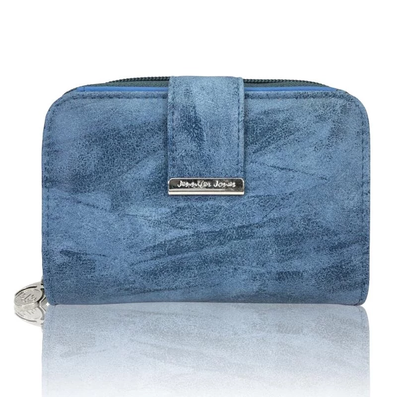Jennifer Jones Női Pénztárca 1104-7 Koptatott Kék - Kicsi Méret