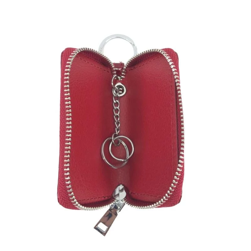 Jennifer Jones Női Bőr Kulcstartó 5139-1 Piros - Krokko Mintával