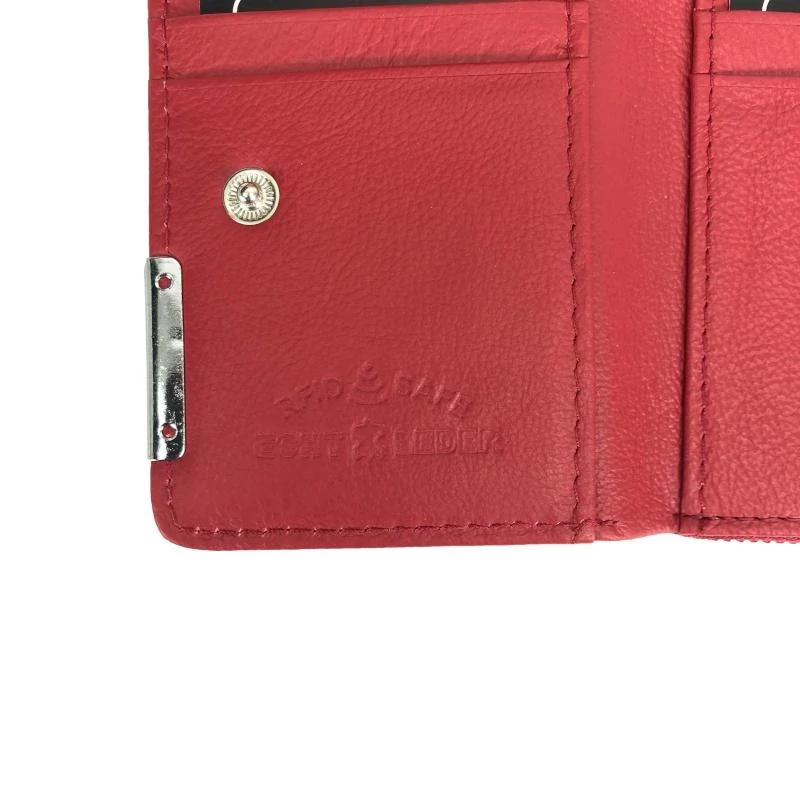 Női Bőr Pénzt Jennifer J. Piros Mini 5262-2