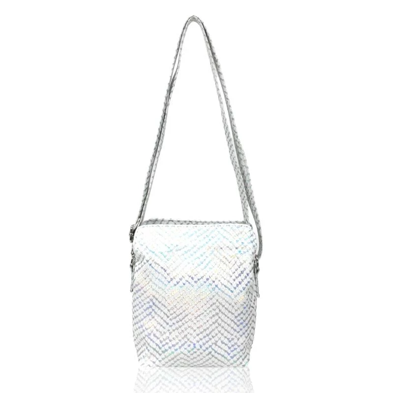 Zellia Női Oldaltáska Zvn22004 Fehér - Hologram - Három Fakkos -