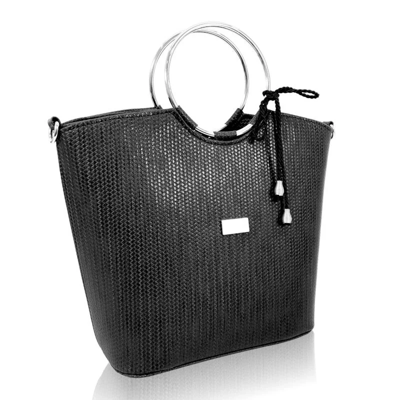 Zellia Női Kézitáska Zvn22030 Fekete - Fonott Anyag -