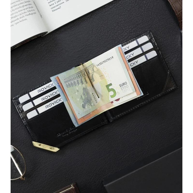 Férfi Bőr Pénztárca N1908-Rvtm-Gl-9829