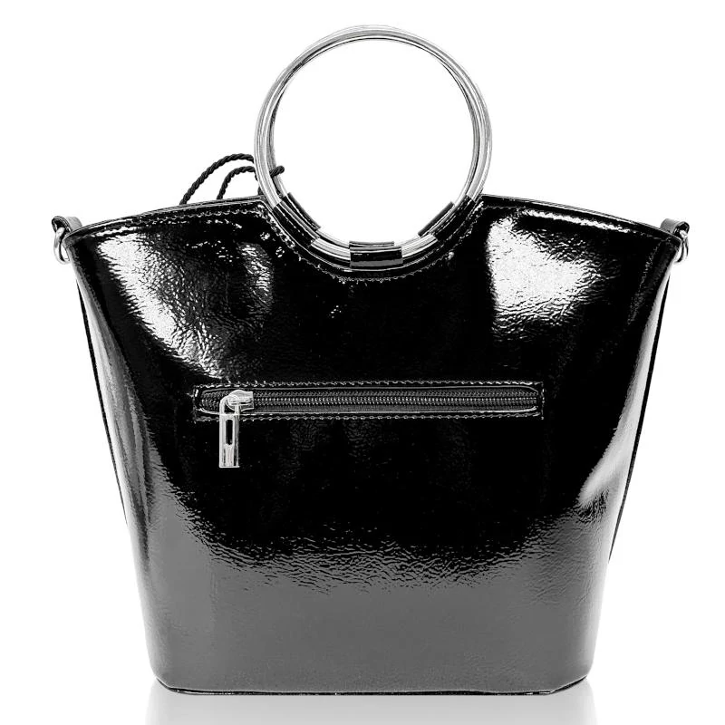 Zellia Női Kézitáska Zvn22030 Fekete Lakk