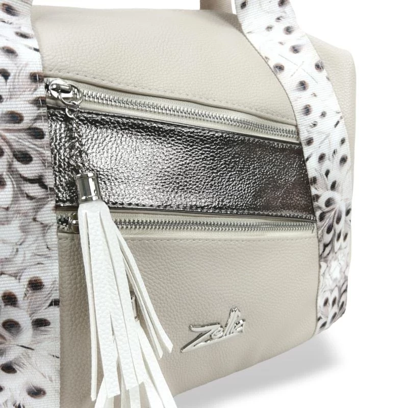 Zellia Női Válltáska 22167 - Next C. Peacock - Világos Beige-Bronz