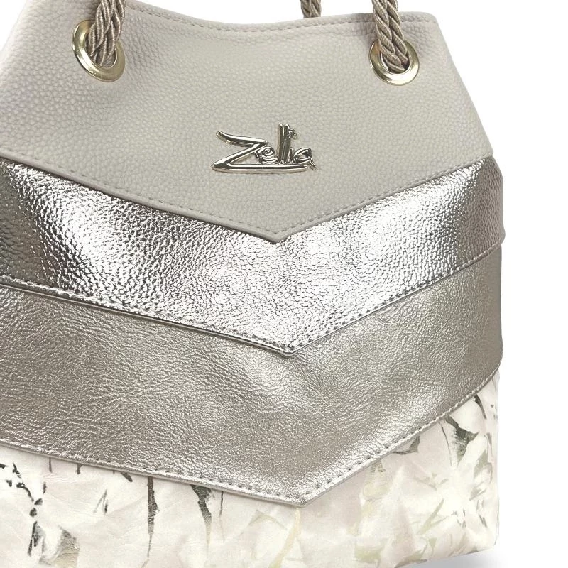 Zellia Női Válltáska 24056 Beige-Arany - Gold Leaf -