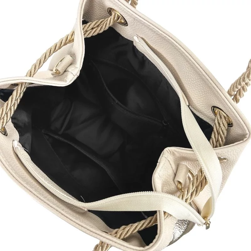 Zellia Női Válltáska 24056 Beige-Arany - Gold Leaf -