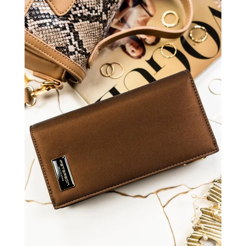 Peterson Női Pénztárca - Echo És Természetes Bőr Ptn Ps1431-Hnl-2852 Brown