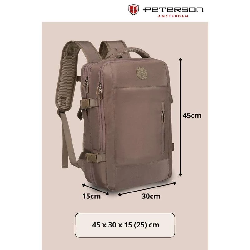 Peterson Hátizsák Ptn 24421-5081 Beige - 45 X 30 X 25 Cm
