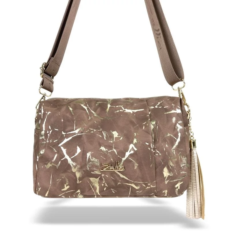 Zellia Női Oldaltáska Zlb210 Taupe - Leaf -