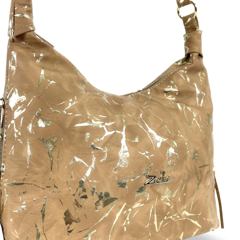 Zellia Női Válltáska Zlb251 Camel - Leaf -