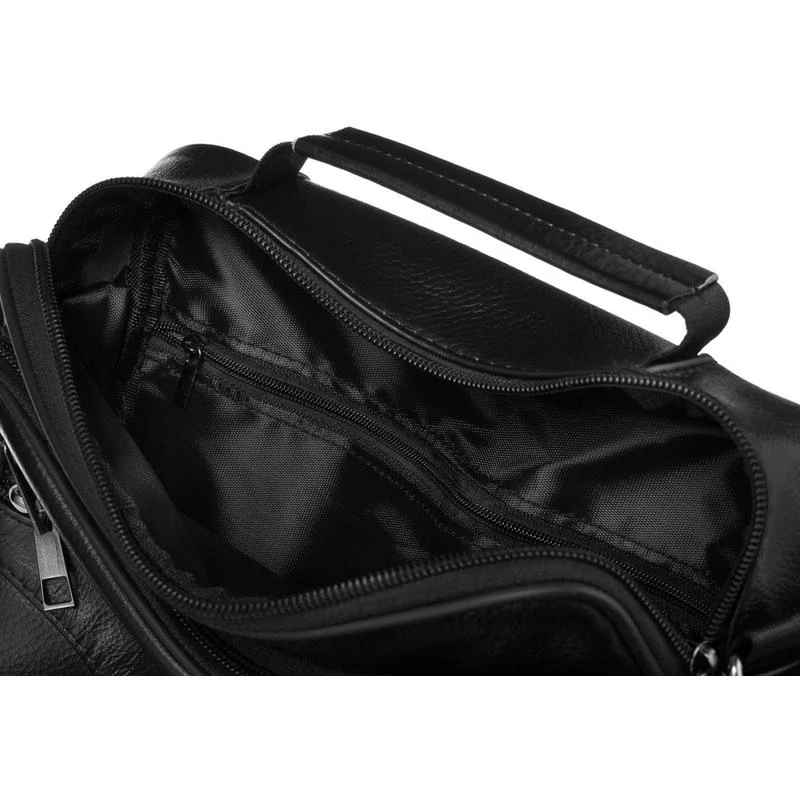 Rovicky Férfi Bőr Oldaltáska R-13204-M-3877 Black - Fekete