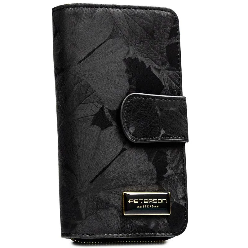 Peterson Női Pénztárca - Echo És Természetes Bőr PS116-MLF-2432 Black