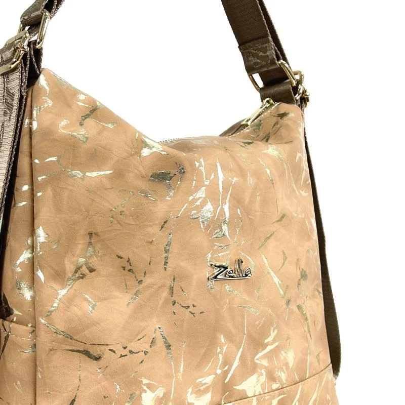 Zellia Női Válltáska/Hátizsáká Alakítható Zlb317 Camel - Leaf -