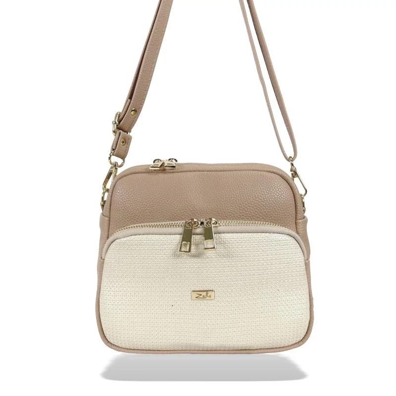 Zellia Női Oldaltáska Zvn24010 Beige-Arany - Csillámos -