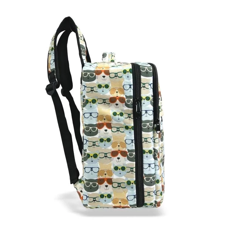 Zellia Hátizsák Hz-104 Macska Mintás - #99 - Vízlepergetős - 40 X 25 X 20 Cm
