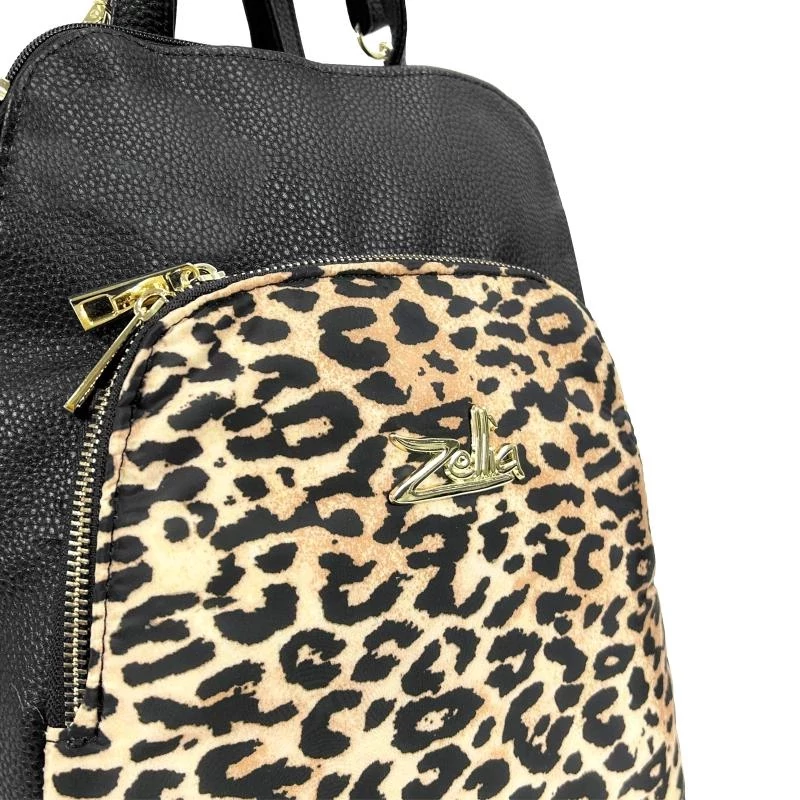 Zellia Női Hátizsák 25055 Fekete - Ocelot -