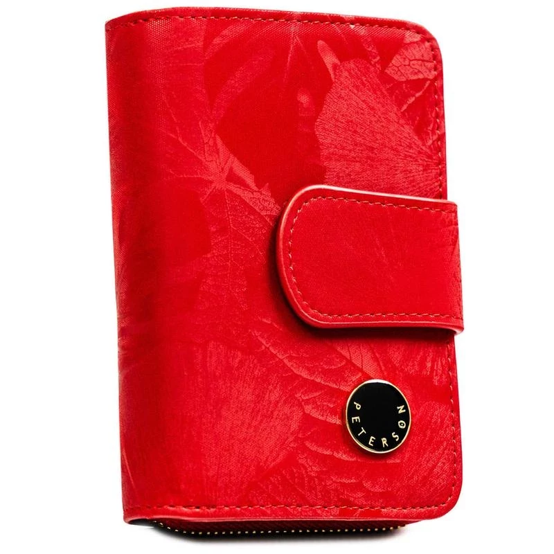 Peterson Női Pénztárca - Echo És Természetes Bőr Ptn Ps115-Mlf-2623 Red - Piros