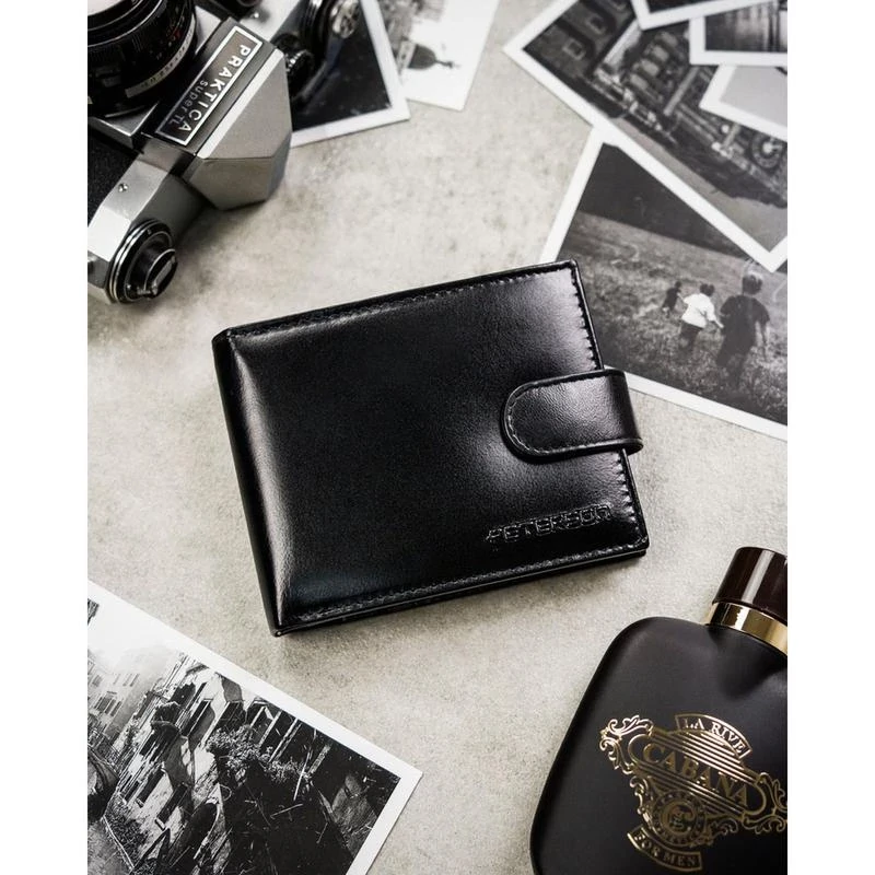 Peterson Férfi Bőr Pénztárca Ptn N992L-Ngv-9509 Black