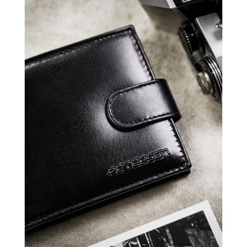 Peterson Férfi Bőr Pénztárca Ptn N992L-Ngv-9509 Black
