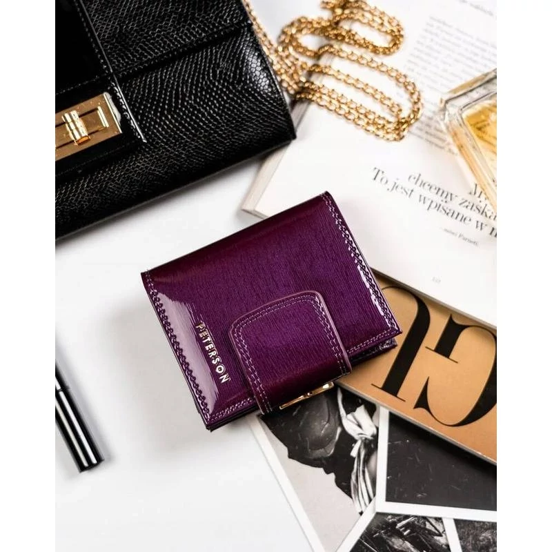 Peterson Női Bőr Pénztárca Ptn 42329-Sh-7532 Purple