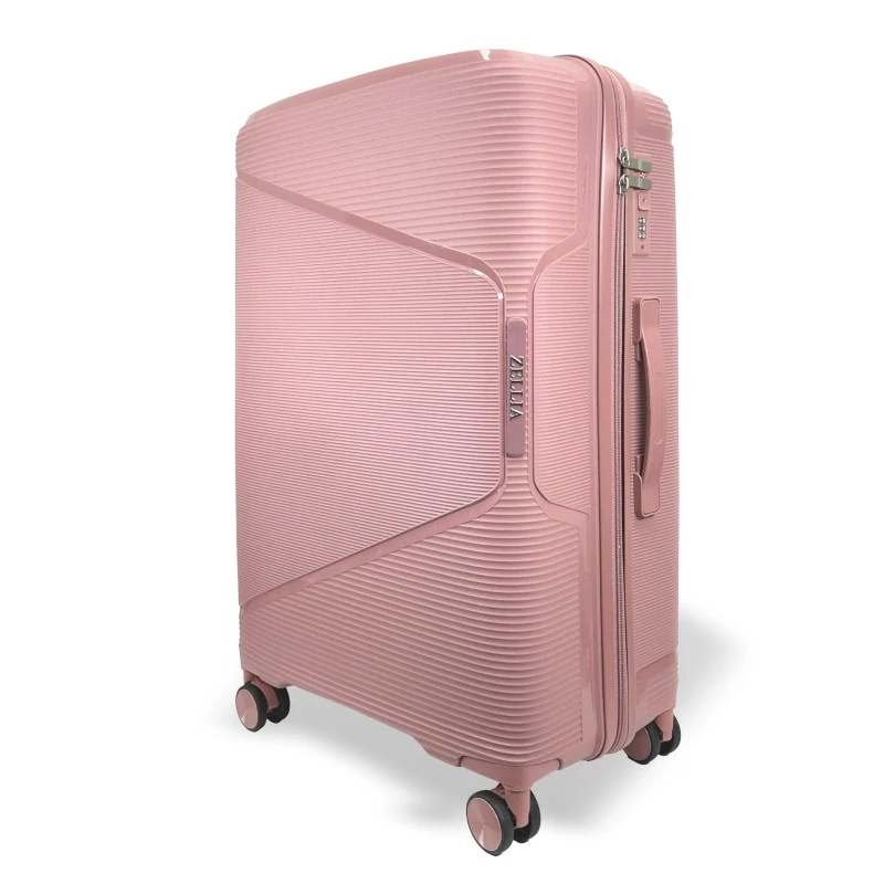 Zellia Polipropilén Bőrönd Ppb088 - Rosegold L Méret - 75 X 50 X 30 Cm