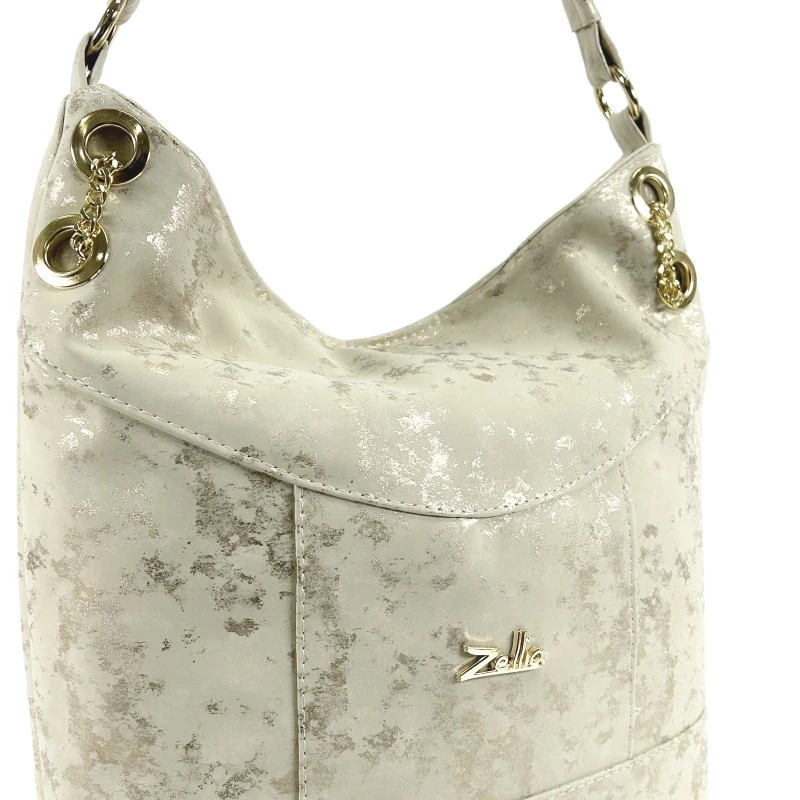 Zellia Női Válltáska ZLB401 Beige - D3 -
