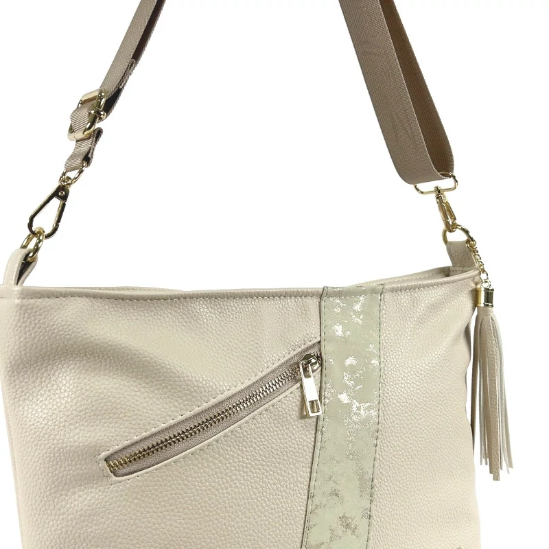 Zellia Női Oldaltáska ZLB396 Beige