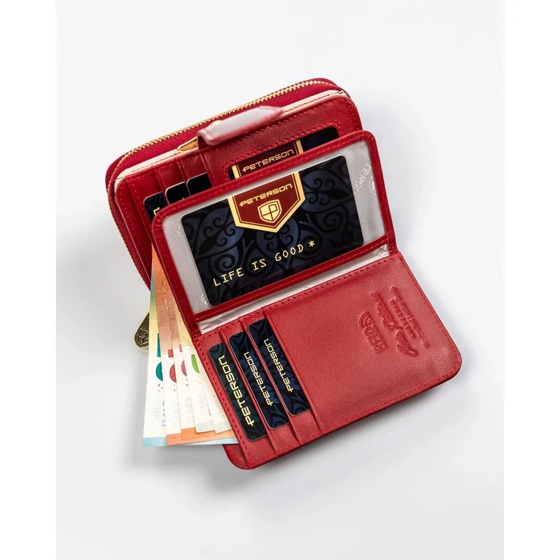 Peterson Női Bőr Pénztárca Ptn Bc-425214-0506 Red