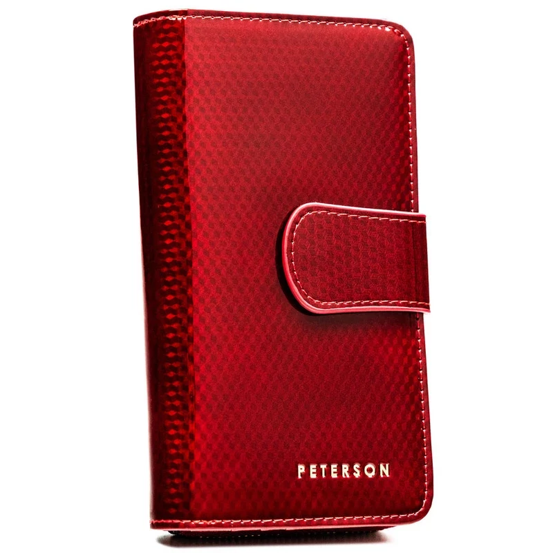 Peterson Női Bőr Pénztárca PTN 76116-SBR-2296 Red