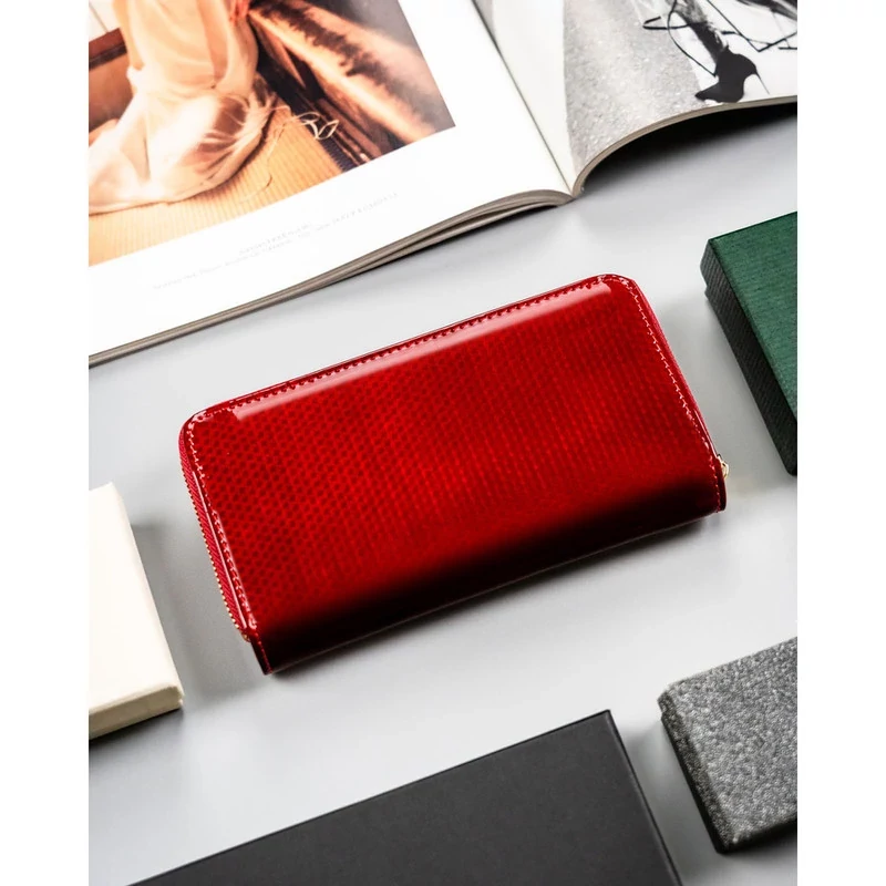 Peterson Női Bőr Pénztárca PTN 76116-SBR-2296 Red