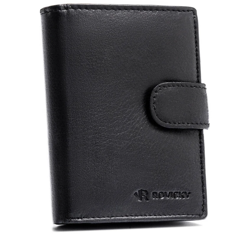 Rovicky Férfi Bőr Pénztárca 0800L-Rvd-0260 Black - Fekete