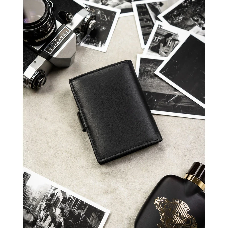Rovicky Férfi Bőr Pénztárca 0800L-Rvd-0260 Black - Fekete