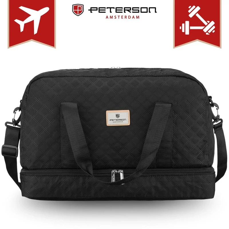 Peterson Utazó Táska Ptn Pik-01-8526 Black - Steppelt - Fekete
