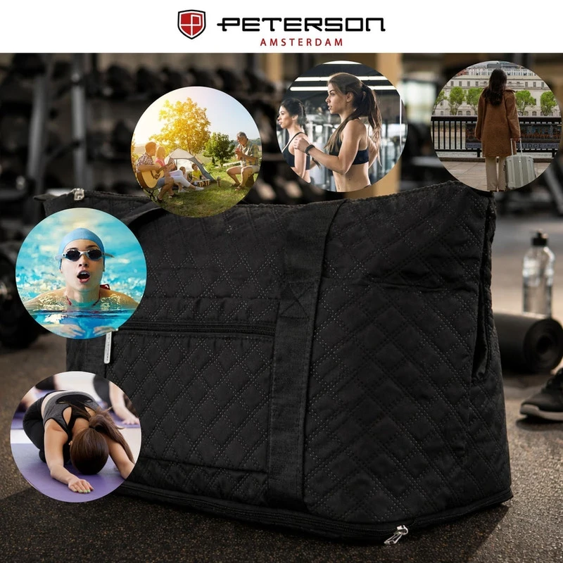 Peterson Utazó Táska Ptn Pik-02-8571 Black - Steppelt - Fekete