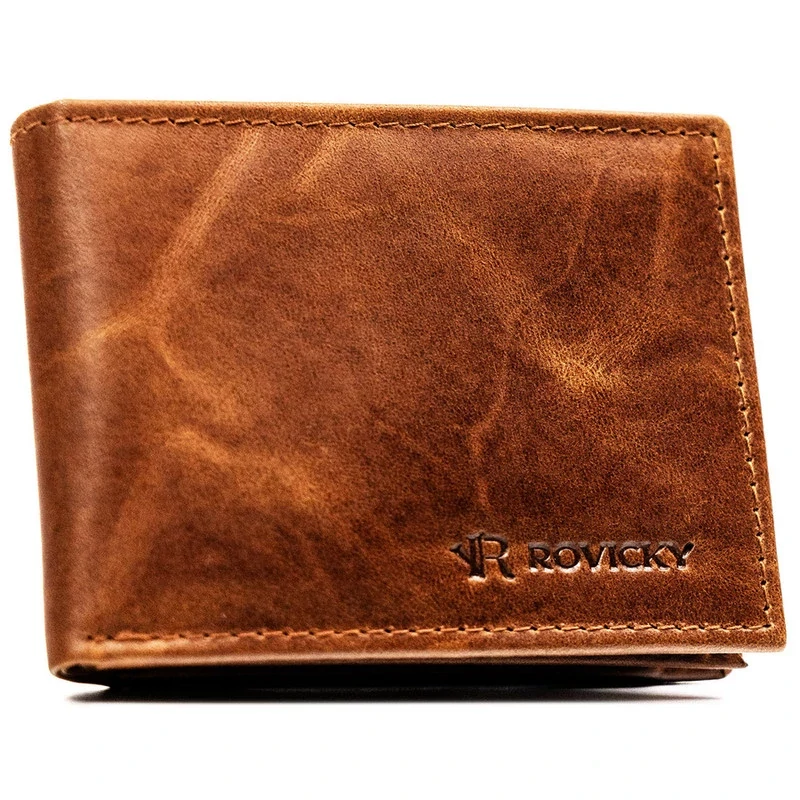 Rocvicky Férfi Bőr Pénztárca R-M04-Lwc-0833 Cognac