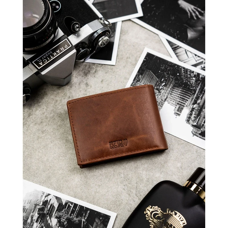 Rocvicky Férfi Bőr Pénztárca R-M04-Lwc-0833 Cognac