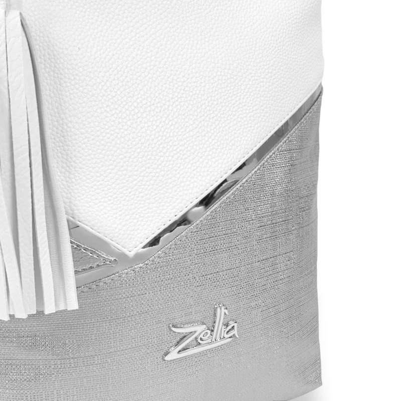 Zellia Női Válltáska 24046 Fehér-Ezüst - Ch -