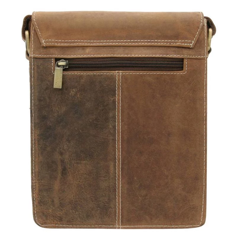 Férfi Bőr Oldaltáska   Mn-9-Mh-1906   Tan