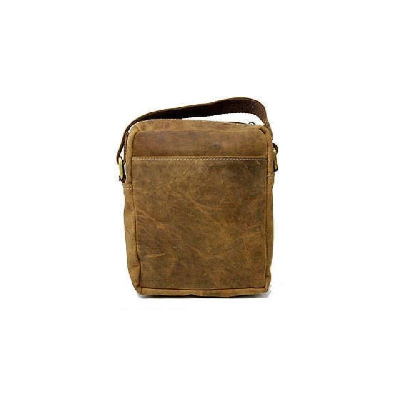 Férfi Bőr Oldaltáska 250587-Mh-1824 Világos Barna/072