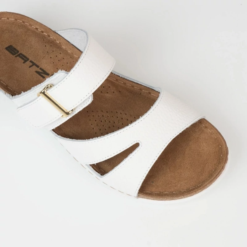 Batz papucs ELBA WHITE 