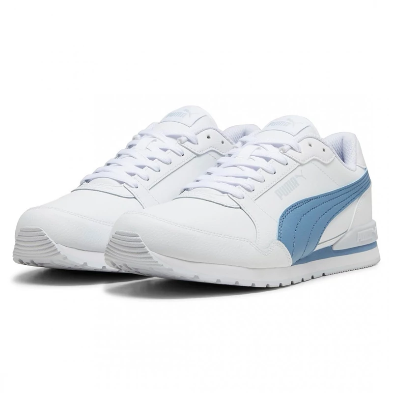 Puma cipő ST RUNNER V3 L WHITE-ZEN BLUE- SILVER 