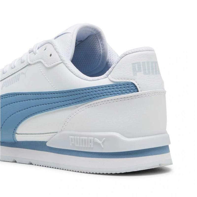 Puma cipő ST RUNNER V3 L WHITE-ZEN BLUE- SILVER 