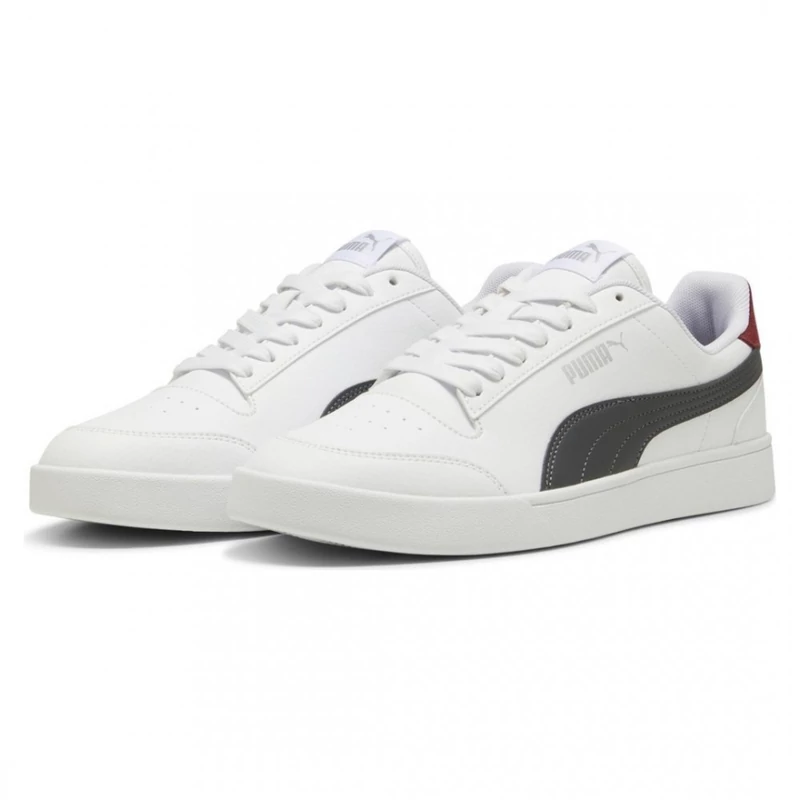 Puma cipő SHUFFLE WHITE-SHADOW GRAY
